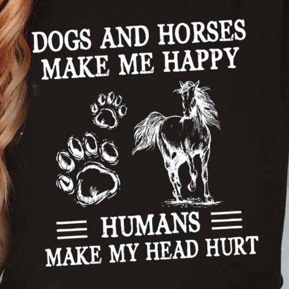 Dogs and Horses, Horse Love Sweatshirt, Country Girl - Picture 2 of 3